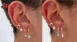Women's Geometric Flower Zircon Earrings – Gifts for Her — 5