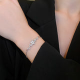 Diamond Flower Leaf Bracelet Niche Temperament – Jewelry Gift Ideas — 9
