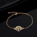 Geometric Round Hollow Tree Of Life Bracelet – Jewelry Gift Ideas — 5