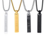Stainless Steel Roman Numeral Rectangular Bar – Jewelry Gift Ideas — 13