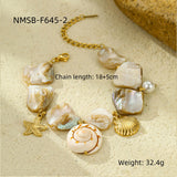 Stainless Steel Bracelet Beach Shell Pearl – Jewelry Gift Ideas — 3