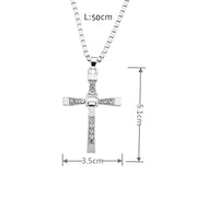 Men's Cross Pendant Diamond-studded Necklace – Jewelry Gift Ideas — 3