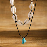 Shell Irregular Turquoise Necklace For Men – Jewelry Gift Ideas — 11