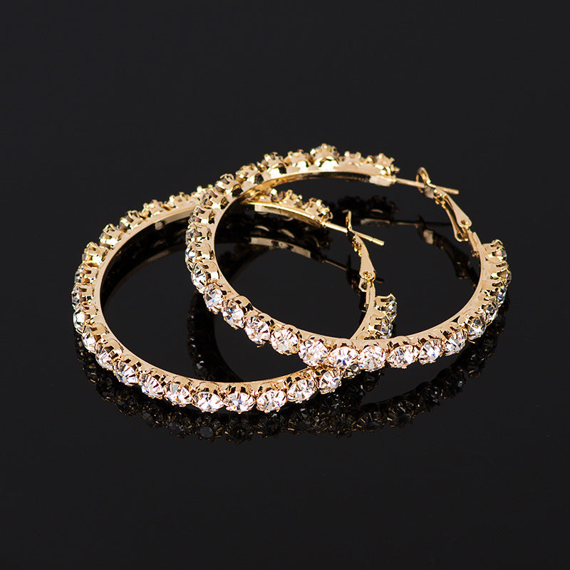 Popular Geometric Single Row Diamond Rhinestone Ear – Thoughtful Gifts — 1
