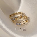 Mother-of-pearl Cross High-end Simple Ear Hoop Ear – Gifts for Her — 2