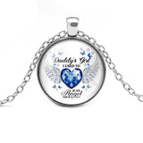 12 Colors Birthstone Angel Wings Necklace Daddy's – Jewelry Gift Ideas — 4