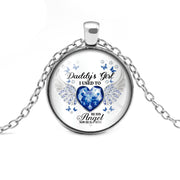 12 Colors Birthstone Angel Wings Necklace Daddy's – Jewelry Gift Ideas — 4