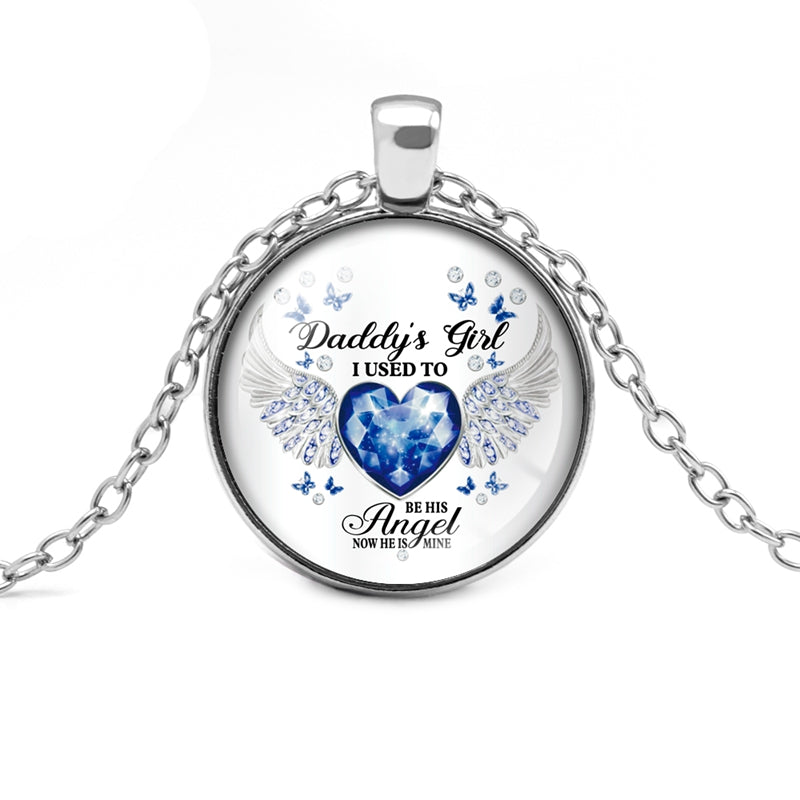 12 Colors Birthstone Angel Wings Necklace Daddy's – Jewelry Gift Ideas — 4