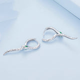 Women's Fashion Silver Snake Earrings – Stylish Gifts — 2
