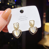 925 Silver Needle Pearl Earrings European – Thoughtful Gifts — 14