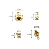 Candy Love Heart Hanging Piece Pendant Necklace – Jewelry Gift Ideas — 7