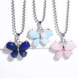 Crystal Agate Butterfly Necklace Pendant Neck – Jewelry Gift Ideas — 14