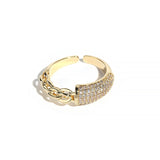Gold Ring Female Retro Diamond Set Simple French – Gifts for Her — 8
