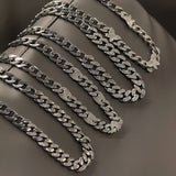Full Diamond Splicing Cuban Chain Necklace Male – Jewelry Gift Ideas — 3