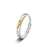 Sterling Silver Couple Ring Fashion All Match For Men – Stylish Gifts — 3