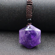 Natural Obsidian Hexawn Star Necklace Pendant – Jewelry Gift Ideas — 8