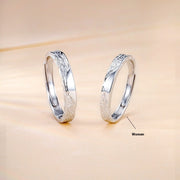 S999 Pure Silver Glacier Couples Openings Couple Rings – Stylish Gifts — 7