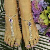 Fashion Personality Multilayer Rhinestone Link Anklet – Stylish Gifts — 12
