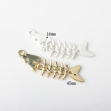 Creative Alloy Fishbone Small Pendant Diy – Jewelry Gift Ideas — 2
