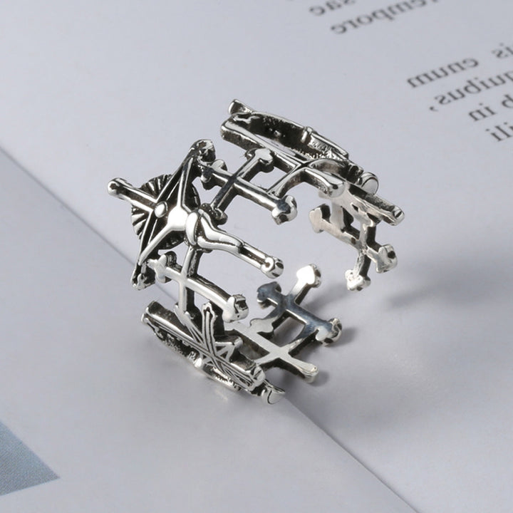 Simple Cross Punk Vintage Ring – Practical Gifts — 1