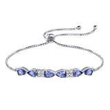S925 Sterling Silver Blue Sapphire Box Chain – Jewelry Gift Ideas — 7