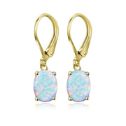 Four-claw Oval Opal Earrings European And American – Practical Gifts — 3