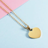Stainless Steel Round Circle Heart Pendant – Jewelry Gift Ideas — 11