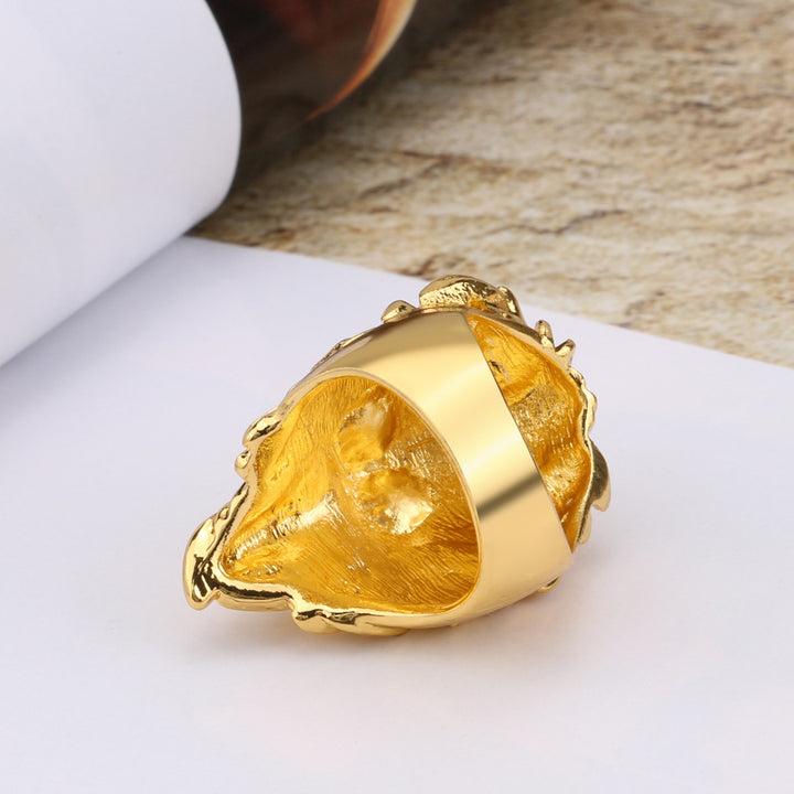 Rock Hip Hop Ear Accessories Golden Domineering Lion's – Stylish Gifts — 2