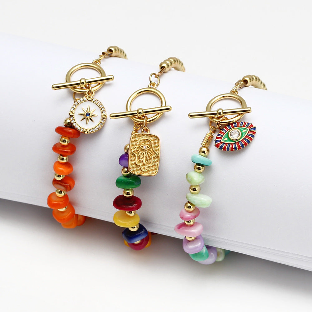 Devil's Eye String Shell Stone Bracelet – Jewelry Gift Ideas — 1