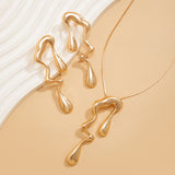 Liquid Design Metallic Irregular Water Drop – Jewelry Gift Ideas — 4