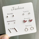 Girl Student's Simple Korean Style Cute Earring Suit – Stylish Gifts — 7