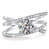 Wrapped Four-Claw Diamond Ring 18k Rose Gold Plated – Meaningful Gifts — 3