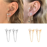 Artificial Gem Women's Ins Style Ear Chain Earrings – Stylish Gifts — 2