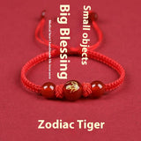 Zodiac Cinnabar All-matching Weaving Bracelet – Jewelry Gift Ideas — 10