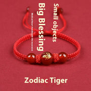 Zodiac Cinnabar All-matching Weaving Bracelet – Jewelry Gift Ideas — 10