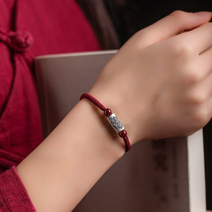 Cinnabar Zodiac Year S925 Silver Red Rope – Holiday Gift Ideas — 1