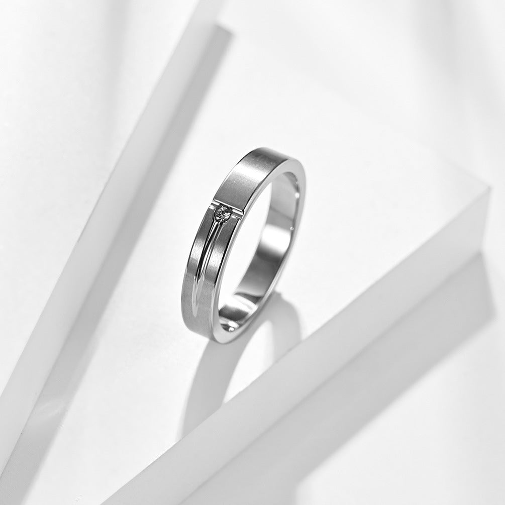 Simple Matte Surface With Diamond Titanium Steel – Useful Gifts — 1