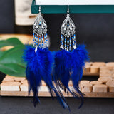 Drop Shaped Point Diamond Chain Tassel Earrings – Thoughtful Gifts — 2