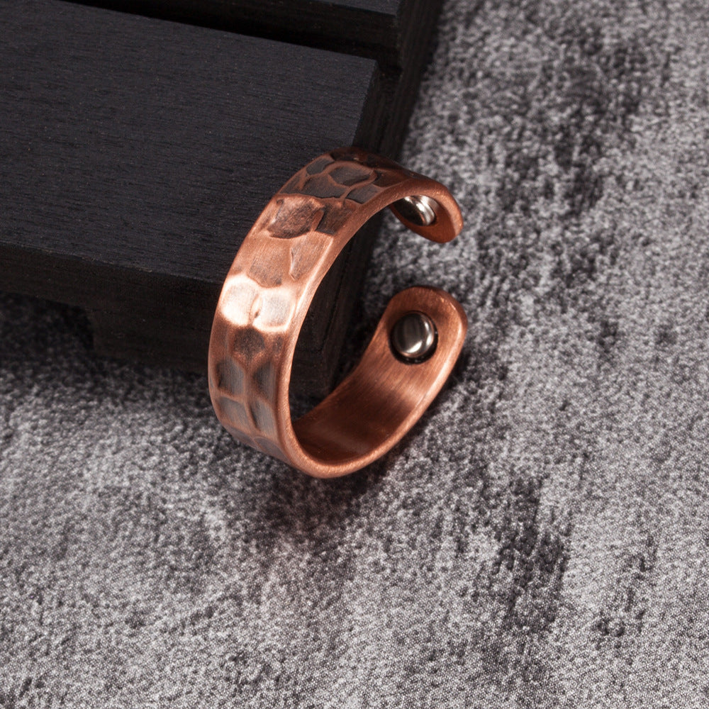 Red Copper Magnetic Health Care Corrugated Ring – Small Gift Ideas — 1