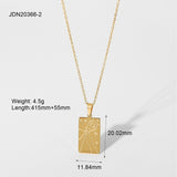 Statement Square Tarot Signet Pendant Necklace – Jewelry Gift Ideas — 2
