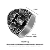 Punk Locomotive Skull Trendy Men's Ring – Gifts for Him — 6