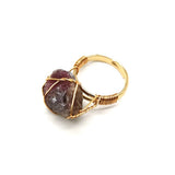 Personality Hand Wrapped Rough Stone Agate Ring – Meaningful Gifts — 7