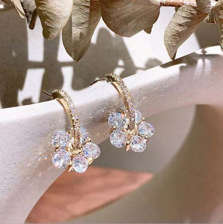 925 Silver Needle Temperament Crystal Flower – Special Occasion Gifts — 1