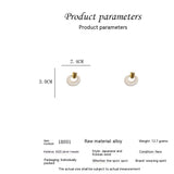 Retro Simple Dripping Geometric Round Ring Earrings – Stylish Gifts — 3