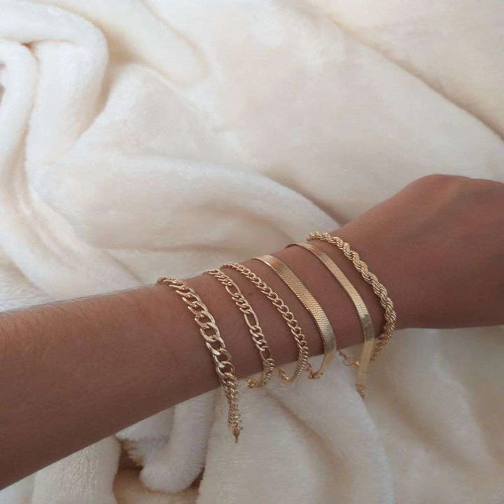 Simple Multi-layer Metal Blade Chain Layered – Jewelry Gift Ideas — 1