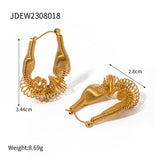 Simple Elegant 18K Gold Stainless Steel Pleated – Birthday Gifts — 4