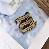 Fashion Creative Cartoon Famous Quote Copper Brooch – Stylish Gifts — 3