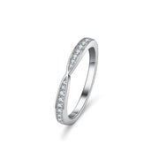 Silver Ring Moissanite Moissanite Cross Lady – Holiday Gift Ideas — 11