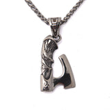 Viking Celtic Wolf Crow Double-sided Axe Pendant – Jewelry Gift Ideas — 3
