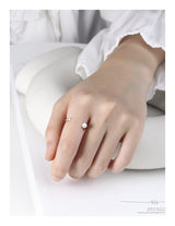 Zircon Guan S925 Sterling SilverFemale Ring – Holiday Gift Ideas — 9